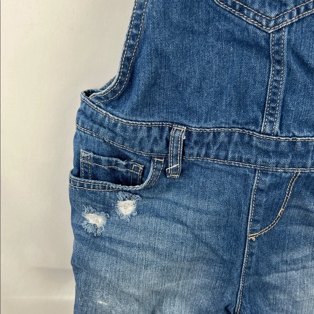 The Children’s Place - Girl’s Overall - Jean - Med Blue - Size 6x - Jean Short